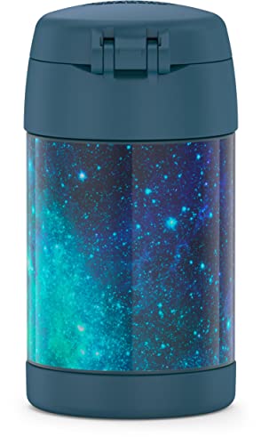 THERMOS FUNTAINER 16 Ounce Stainless Steel Vacuum Insulated Food Jar with Spoon, Galaxy Teal