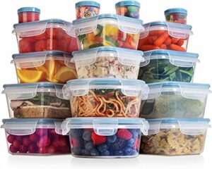 shazo 24pcs food storage containers with airtight lids plastic leak proof bpa free containers bento box for kitchen organization meal prep lunch containers lunch box airtight food container bowls & lids