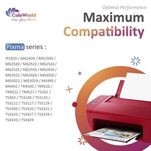 ColoWorld Remanufactured Ink Cartridge Replacement for Canon PG-243 PG-245XL 245XL for Pixma MX492 MX490 TR4520 MG2522 MG2922 MG2520 MG2920 MG3022 MG2420 iP2820 TS202 TS3122 MG3029 Printer (1 Black)