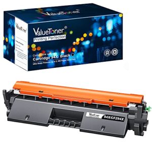 valuetoner compatible toner cartridge replacement for hp 94x cf294x high yield 94a cf294a to use with pro mfp m148dw, m148fdw, m149fdw, m118dw, m148, m149, m118 printer (1 black)