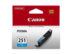canon 6514b001 cli-251c ink cartridge – cyan – inkjet – 304 page – oem