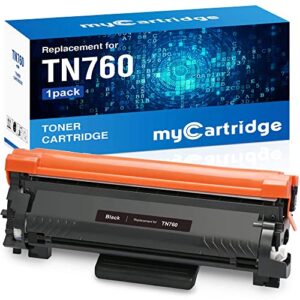 mycartridge compatible toner cartridge replacement for brother tn-760 tn760 tn-730 tn730 to use with hl-l2350dw hl-l2370dw hl-l2390dw mfc-l2710dw mfc-l2750dw hl-l2395dw dcp-l2550dw (1-black)