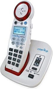 clarity xlc3.4+ dect 6.0 extra loud big button speakerphone with talking caller id (renewed)