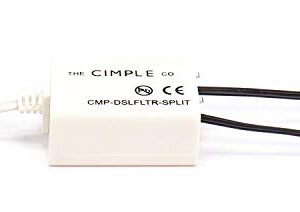 THE CIMPLE CO 2 Wire, 1 Line DSL Filter, with Built in Splitter - for Removing Noise and Other Problems from DSL Related Phone Lines