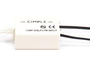 THE CIMPLE CO 2 Wire, 1 Line DSL Filter, with Built in Splitter - for Removing Noise and Other Problems from DSL Related Phone Lines