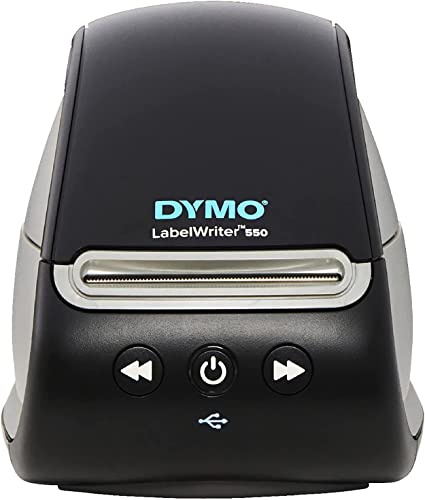 DYMO LabelWriter 550 Label Printer, USB Wired Connectivity Label Maker with Direct Thermal Printing, Automatic Label Recognition, Prints Address, Shipping, Labels, Barcode Labels, and More
