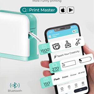 Vixic Label Makers - Label Maker Machine with Tape P3200 Portable Bluetooth Handheld Label Printer for Labeling Home Office Organization Included Multiple Templates for Phone Pad USB Rechargeable