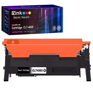 e-z ink (tm) compatible toner cartridge replacement for samsung clt-k406s black (1 toner) compatible with clx-3300 clx-3305fn clx-3305fw clx-3305w sl-c460fw clp-360 clp-365w clp-365 sl-c410w c410fw