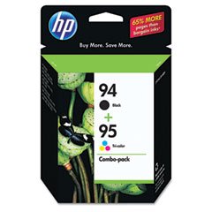 compatible hewlett packard no.94/95 ink combo pack (black/color) (c9354fn)