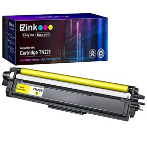 e-z ink (tm compatible toner cartridge replacement for brother tn225 yellow to use with mfc-9130cw hl-3170cdw hl-3140cw hl-3180cdw mfc-9330cdw mfc-9340cdw hl-3180cdw dcp-9020cdn (yellow, 1 pack)
