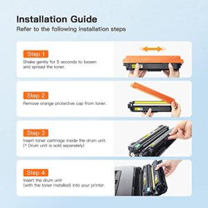 E-Z Ink (TM Compatible Toner Cartridge Replacement for Brother TN225 Yellow to Use with MFC-9130CW HL-3170CDW HL-3140CW HL-3180CDW MFC-9330CDW MFC-9340CDW HL-3180CDW DCP-9020CDN (Yellow, 1 Pack)