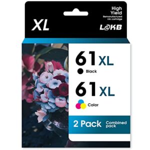 61xl ink cartridge compatible for hp 61 ink hp ink 61 works with hp envy 4500 4501 5530 hp officejet 4630 4632 4634 hp deskjet 1000 1010 compatible for hp 61xl hp 61 ink cartridge combo pack(2pk)