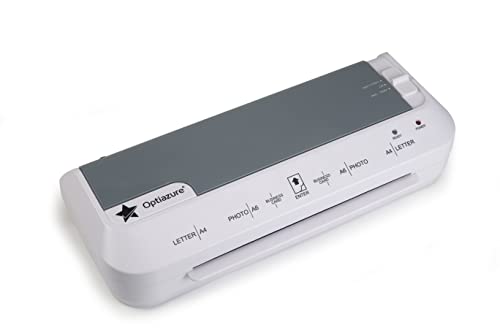 Optiazure 9-Inch Thermal Laminator, Laminating Machine for Office Home School Use, Quick Warm-Up, Auto Shut Off Protection. OPL-401