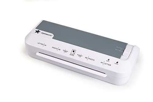 Optiazure 9-Inch Thermal Laminator, Laminating Machine for Office Home School Use, Quick Warm-Up, Auto Shut Off Protection. OPL-401