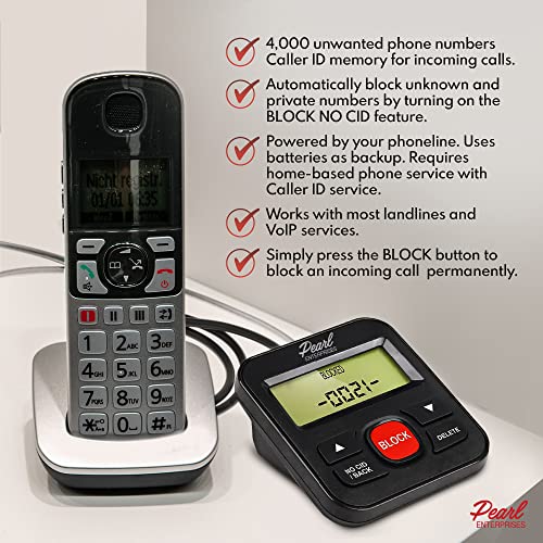 Caller Id Box for Landline Phone Number Lcd Display with Call Blocker - Stop Unwanted Calls, Robocalls, Spam, Telemarketers