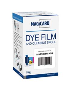 magicard ma250ymckok color ribbon kit (ymckok, 250 prints) for enduro and rio pro series card printers straight from manufacturer