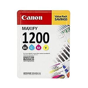 canon maxify setup pgi1200bk, pgi1200c, pgi1200m, pgi1200y ink cartridge set of black, cyan, magenta, yellow – 1 each