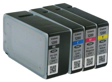 Canon Maxify Setup PGI1200BK, PGI1200C, PGI1200M, PGI1200Y Ink Cartridge Set of Black, Cyan, Magenta, Yellow - 1 Each