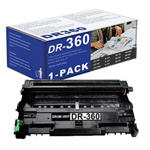 1 pack dr-360 dr360 black drum unit replacement for brother hl-2120 2125 2140 2150 2150n 2170 2170w mfc-7040 7345n 7440 7320 7340 7440n 7840 7840w dcp-7030 7040 7045n printer(toner is not included).