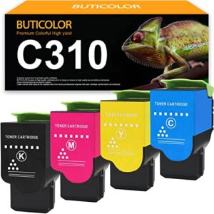 buticolor remanufactured c310 c315 toner cartridge 006r04356 006r04357 006r04358 006r04359 replacement for xerox c310 c315 printers(4-pack)