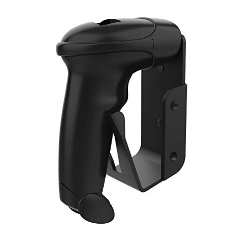 Barcode Scanner Mount - CTA Magnetic Grip Barcode Scanner Holster Mount with Steel Sheet And 3M Tape Sticker (ADD-MGBSM) - Black