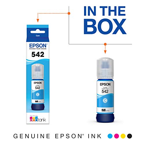 Epson EcoTank 542 Ink - Cyan