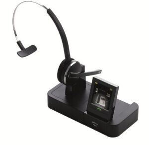 jabra pro 9470 mono wireless headset with touchscreen for deskphone, softphone & mobile phone (certified refurbished)