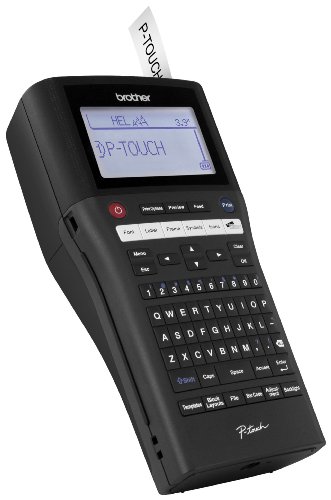 Brother P-touch, PTH500LI, PC-Connectable Label Maker, Rechargeable Portable Labeler, One-Touch Formatting, Brother Vivid Bright Display, Black