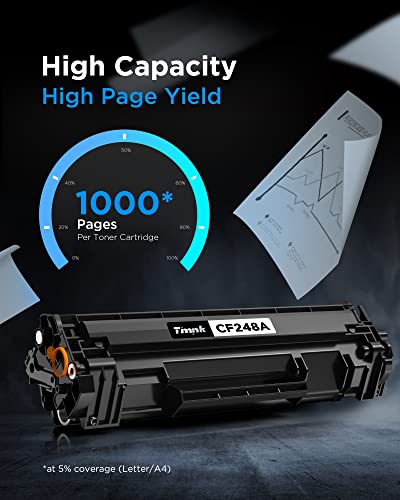 Timink 48A CF248A 2-Pack High Yield Toner Cartridge | Works with HP Laserjet Pro M15a M15w M16a / HP Laserjet Pro MFP M28a M28w M29a M29w Laser Printer