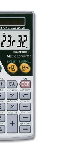 Sharp EL344RB 10-Digit Calculator with Punctuation, Metric Converter, Solar Powered LCD Display, Small Pocket Calculator for Students and Professionals