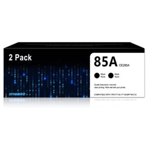85a toner cartridges black (2-pack) | replacement for hp 85a toner works with pro p1102, p1109 series, pro mfp m1212, m1217 series | ce285a