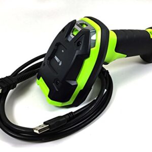 Zebra Series Rugged Corded Handheld Standard Range Linear Imager with High-Current Shielded USB Cable, Industrial Green (LI3608-SR3U4600VZW)