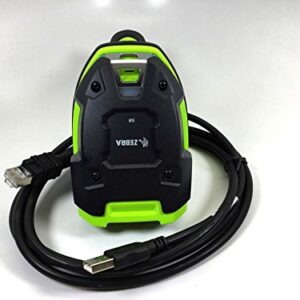 Zebra Series Rugged Corded Handheld Standard Range Linear Imager with High-Current Shielded USB Cable, Industrial Green (LI3608-SR3U4600VZW)