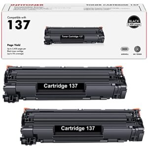 137 toner cartridge 2-pack compatible replacement for canon 137 black toner cartridge crg137 for imageclass d570 mf232w mf242dw mf236n mf249dw mf244dw mf247dw mf227dw mf229dw printer toner