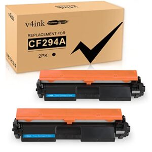 v4ink compatible cf294a toner cartridge replacement for hp cf294a 94a cf294x 94x toner black ink for hp pro m118dw hp pro mfp m148dw m148fdw m149fdw m118 m148 printer 2 packs