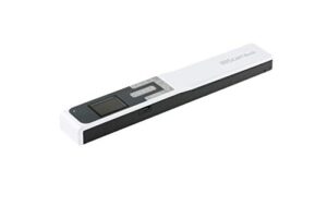 iriscan book 5-portable scanner, photo scanner, documents scanner 1200dpi, flat scanning, sd card, battery, usb, no driver, pdf to word, readiris ocr win mac white