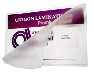 oregon lamination hot laminating pouches letter (pack of 100) 3 mil 9 x 11-1/2-inch matte/matte