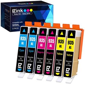 e-z ink (tm compatible ink cartridge replacement for hp 935 935xl 935xl high yield to use with hp officejet 6812 6815 6230 6830 6220 6800 6820 6822 6825 6835 6836 printer( 2 cyan 2 magenta 2 yellow)