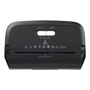 Ativa® 6-Sheet Cross-Cut Shredder, Black, A06CC19