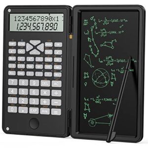 lmaive scientific calculators, calculators 12-digit calculator with writing tablet, foldable financial calculator, lcd dual display desk calculator pocket calculator for school office