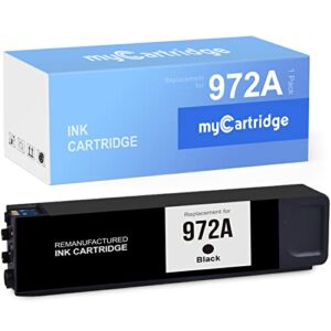 mycartridge remanufactured ink cartridge replacement for hp 972 972a black use with pagewide pro 477dw 577dw 377dw 477dn 452dn 452dw 552dw (1-pack)