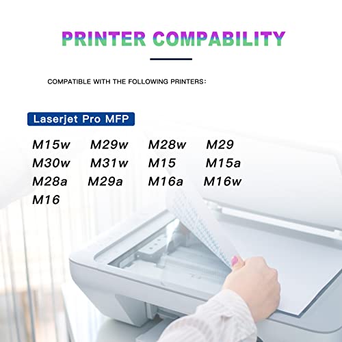 BJTR 48A Toner Cartridges Replacement for HP 48A CF248A Works for Laserjet Pro MFP M15w M29w M28w M29 M30w M31w M15 M15a M28a M29a M16a M16w M16 Printer（2 Black ）