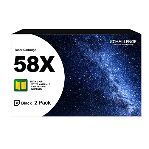 58X CF258X Toner Cartridge with Chip Replacement for HP 58X CF258X 58A CF258A to Use with HP Laserjet Pro M404n M404dn M404dw M404 Laserjet Pro MFP M428fdw M428fdn M428dw M406dn (1 Black)