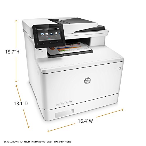 HP LaserJet Pro M477fnw Multifunction Wireless Color Laser Printer with Built-in Ethernet (CF377A)