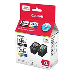 Genuine Canon PG-240XL/CL-241XL HIGH Yield Ink Cartridge Value Pack, Black and Tri-Colour - 5206B020