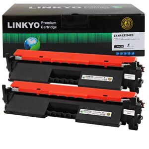linkyo compatible toner cartridge replacement for hp 94x cf294x (high yield, black, 2-pack)