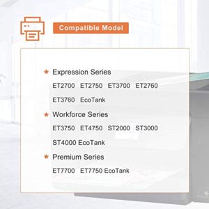 MYTONER Compatible Ink Bottle Replacement for Epson T502 502 Refill for ET-4760 ET-4750 ET-2760 ET-3710 ET-3760 ET-2700 ET-2750 ET-3700 ET-3750 ST-2000 ST-3000 Printer (Black, Cyan, Magenta, Yellow)