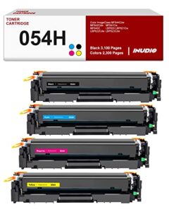 054 054h compatible toner cartridge replacement for canon 054 054h crg-054 for canon color imageclass mf644cdw mf642cdw lbp622cdw mf640c lbp620 mf643cdw printer (1 black 1 cyan 1 magenta 1 yellow)