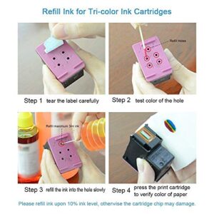Aomya Ink Refill kit 5x100ml for Canon 250 251 270 271 280 281 1200 2200 PG240 CL241 PG245 CL246 PG210 Refillable Ink Cartridge CIS CISS System with 5 Syringes (PBK, BK, C, M, Y)