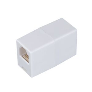 amertac – zenith ts1001cw ts1001cw 6 conductor inline coupler, white landline telephone accessory
